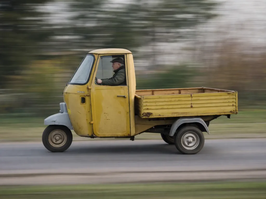 Piaggio Ape 501 – klasyczny włoski trójkołowiec, legenda motoryzacji